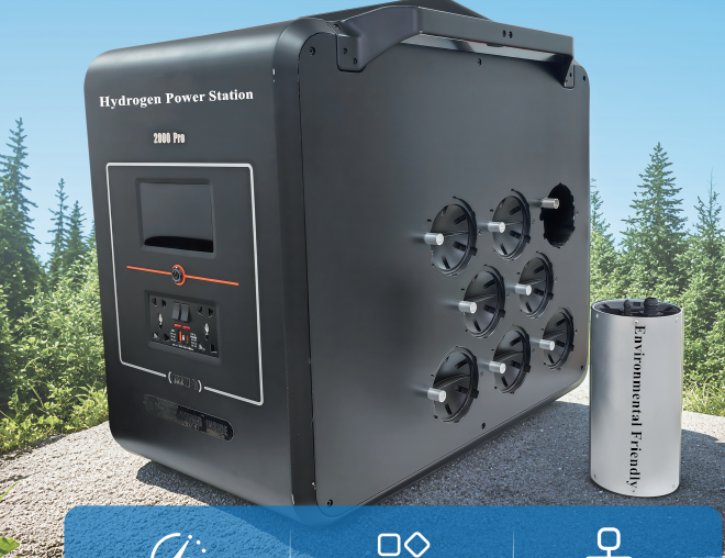 2KW Hydrogen Power Station Environmental Friendly Emergency Energy Storage Outdoor Power Bank