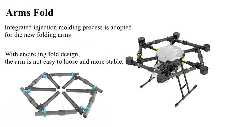 6-Axis 16L Agricultural Drone Frame Spraying Plant Protection Machine Sprayer Farm UAV Components