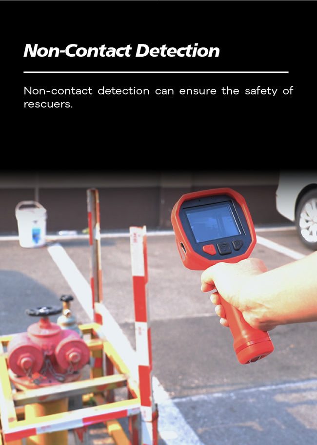 Widershine Firefighter Camera with Gas Leak Detection and Wind Speed Monitoring for Firefighting and Rescue Operations in Hazardous Areas