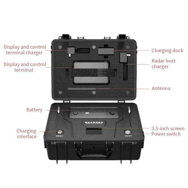 Ruins Life Detector Multi-Mode Radar Life Detection Equipment for Emergency Rescue
