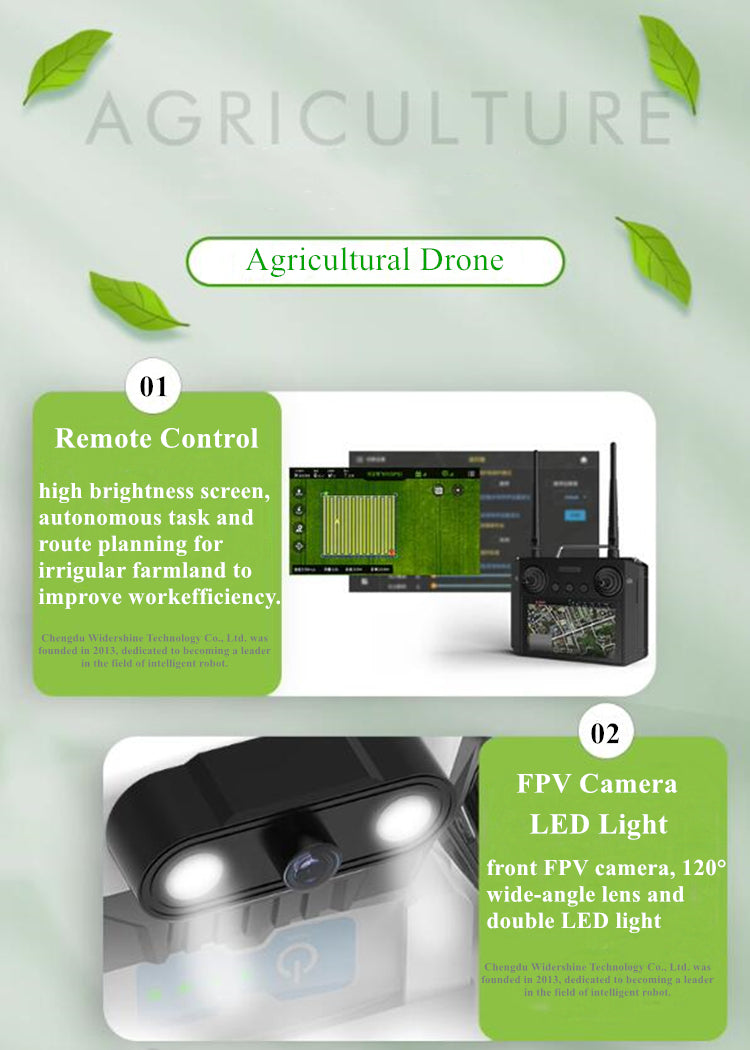 Agricultural Drone 4 Axis High-Efficient Farming Monitor Crops 10L Spraer Aircraft UAV